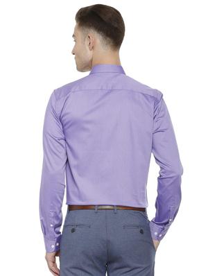purple cotton formal shirt - 15680163 - Standard Image - 2