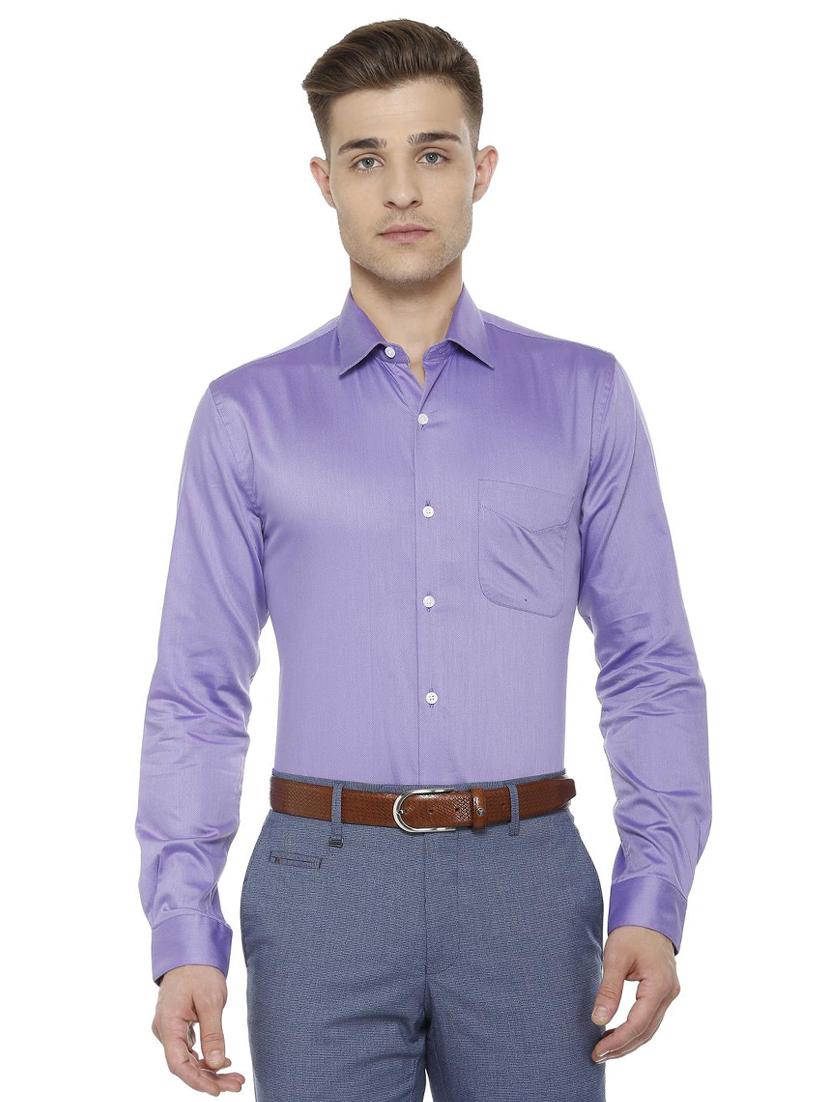 purple cotton formal shirt - 15680163 - Zoom Image - 1