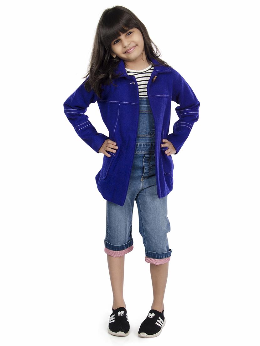 blue wool trench coat - 15680791 - Zoom Image - 1