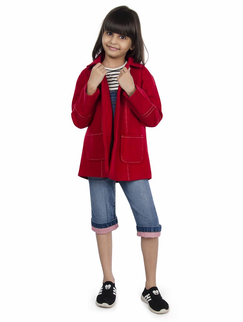 red wool trench coat - 15680793 - Zoom Image - 1
