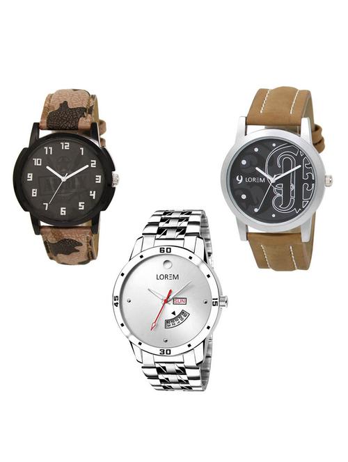 Set of 3 analog watch combo -(LK-03-14-103) - 15684073 - Very Small Image - 1