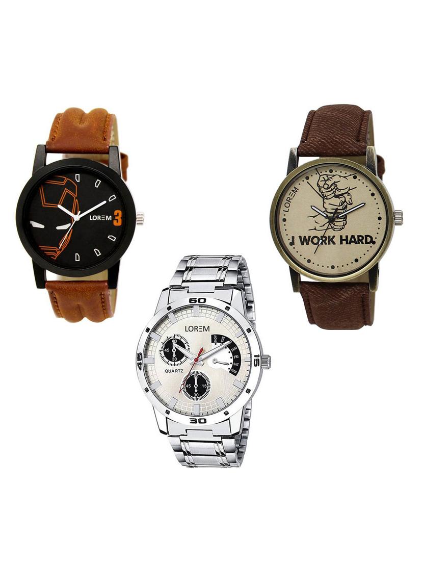 set of 3 analog watch combo -(lk-04-29-101) - 15684392 - Zoom Image - 1