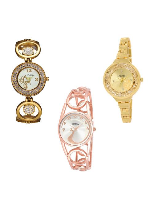 set of 3 analog watch combo -(lk204-224-232) - 15685316 - Standard Image - 1