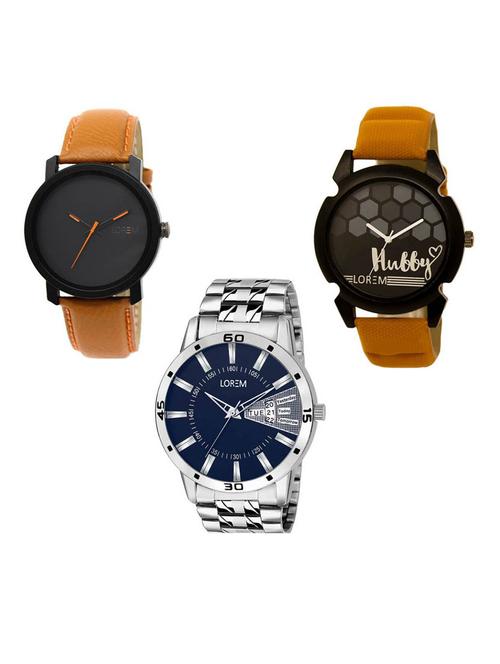 Set of 3 analog watch combo -(LK-20-32-102) - 15687106 - Very Small Image - 1