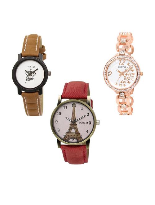 set of 3 analog watch combo -(lk209-210-230) - 15687259 - Standard Image - 1