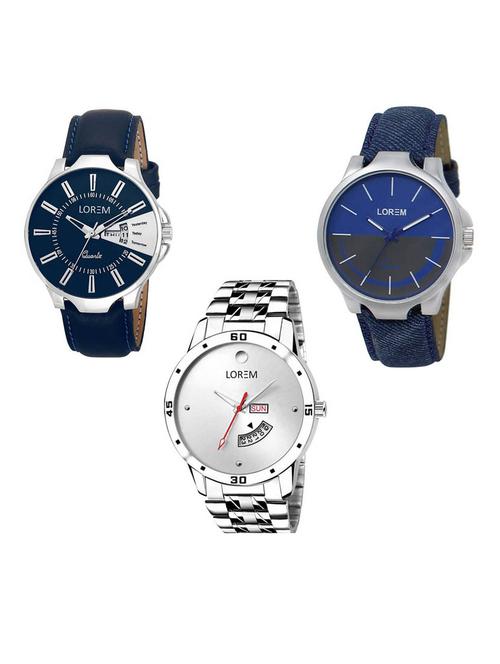 Set of 3 analog watch combo -(LK-23-24-103) - 15687342 - Very Small Image - 1