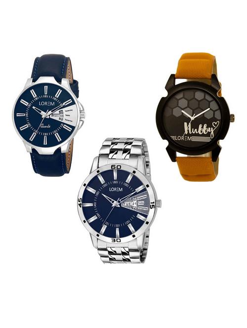 Set of 3 analog watch combo -(LK-23-32-102) - 15687400 - Very Small Image - 1