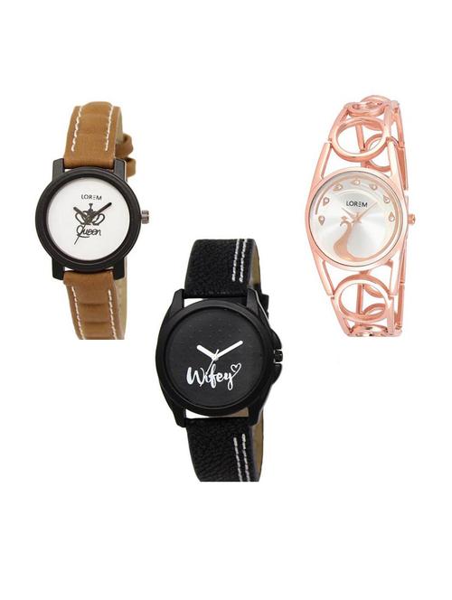 set of 3 analog watch combo -(lk209-232-234) - 15687502 - Standard Image - 1
