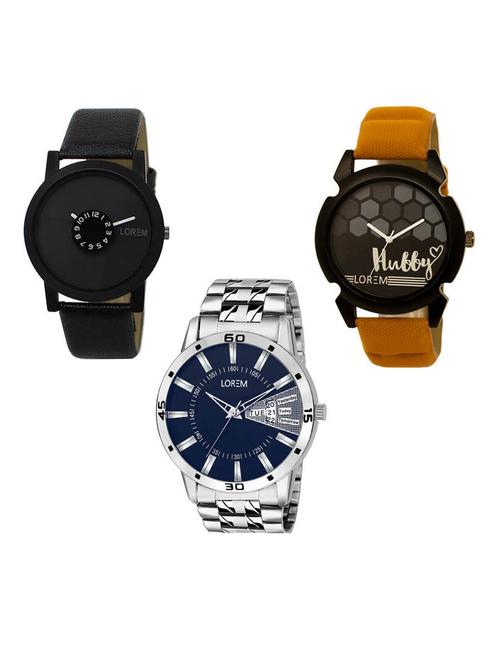 Set of 3 analog watch combo -(LK-25-32-102) - 15687549 - Very Small Image - 1