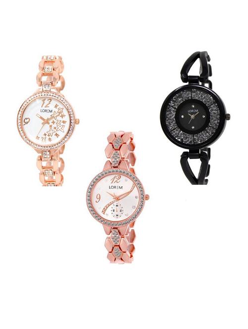 set of 3 analog watch combo -(lk210-211-215) - 15687553 - Standard Image - 1
