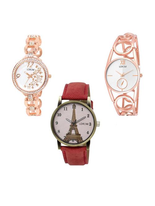 set of 3 analog watch combo -(lk210-213-230) - 15687669 - Standard Image - 1