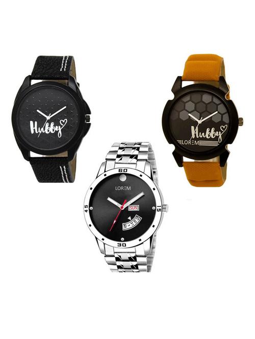 Set of 3 analog watch combo -(LK-31-32-104) - 15687868 - Very Small Image - 1
