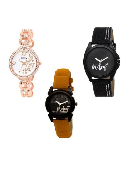 set of 3 analog watch combo -(lk210-234-235) - 15688097 - Standard Image - 1