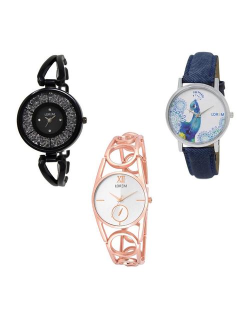 set of 3 analog watch combo -(lk211-213-241) - 15688176 - Standard Image - 1