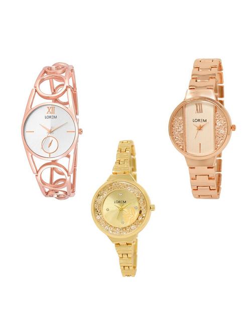Set of 3 analog watch combo -(LK213-217-224) - 15688891 - Very Small Image - 1