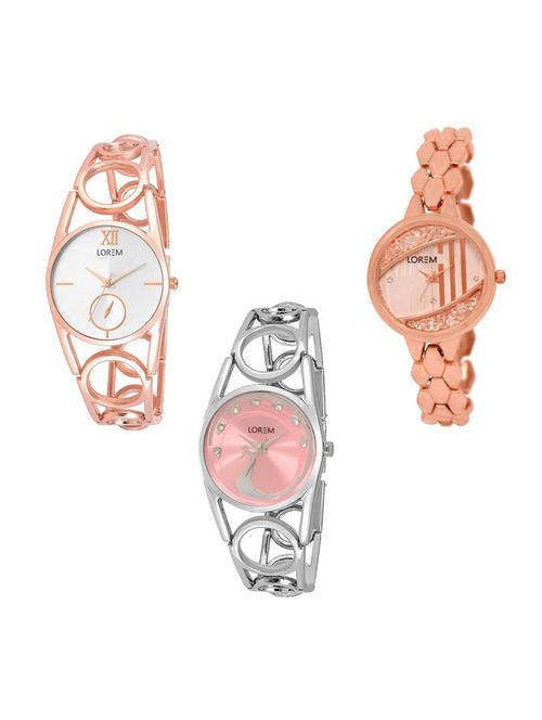 set of 3 analog watch combo -(lk213-222-233) - 15688979 - Standard Image - 1