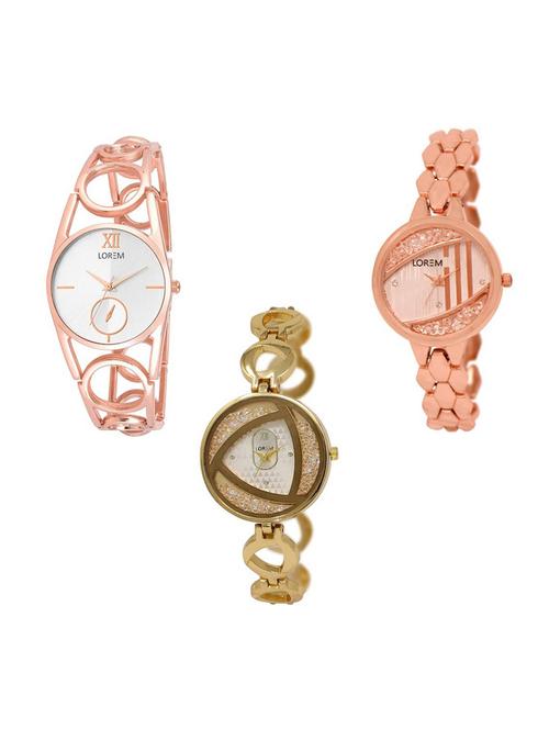 Set of 3 analog watch combo -(LK213-222-239) - 15688984 - Very Small Image - 1