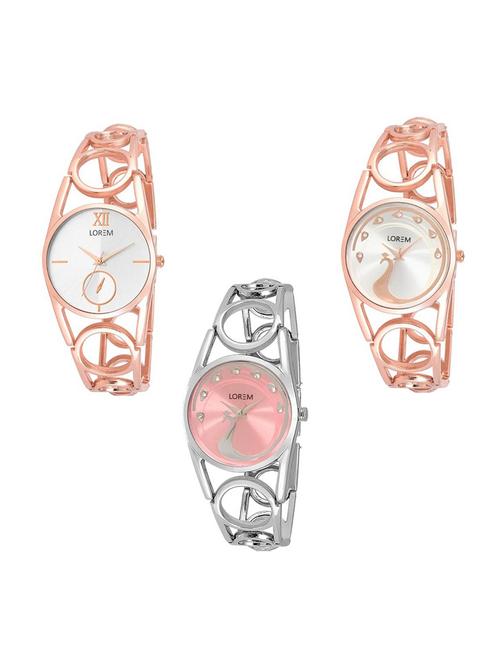 set of 3 analog watch combo -(lk213-232-233) - 15689099 - Standard Image - 1
