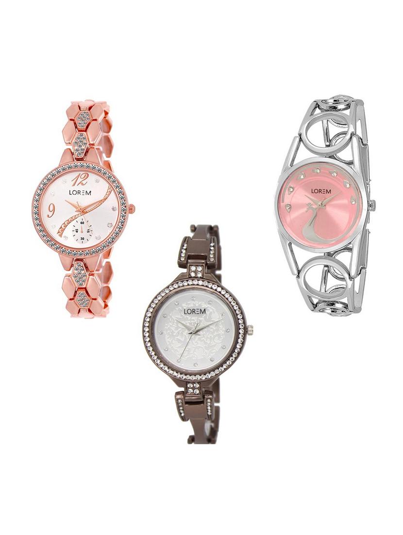 set of 3 analog watch combo -(lk215-233-236) - 15689361 - Zoom Image - 1