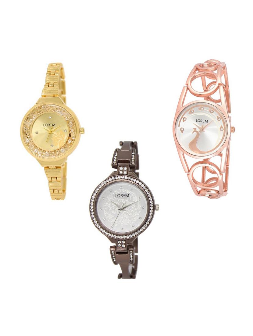set of 3 analog watch combo -(lk224-232-236) - 15690904 - Zoom Image - 1