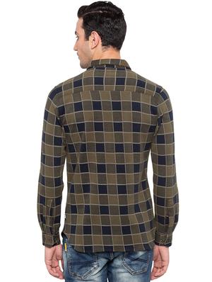 green cotton casual shirt - 15691495 - Standard Image - 3