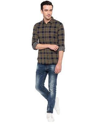 green cotton casual shirt - 15691495 - Standard Image - 4