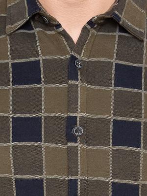 green cotton casual shirt - 15691495 - Standard Image - 5