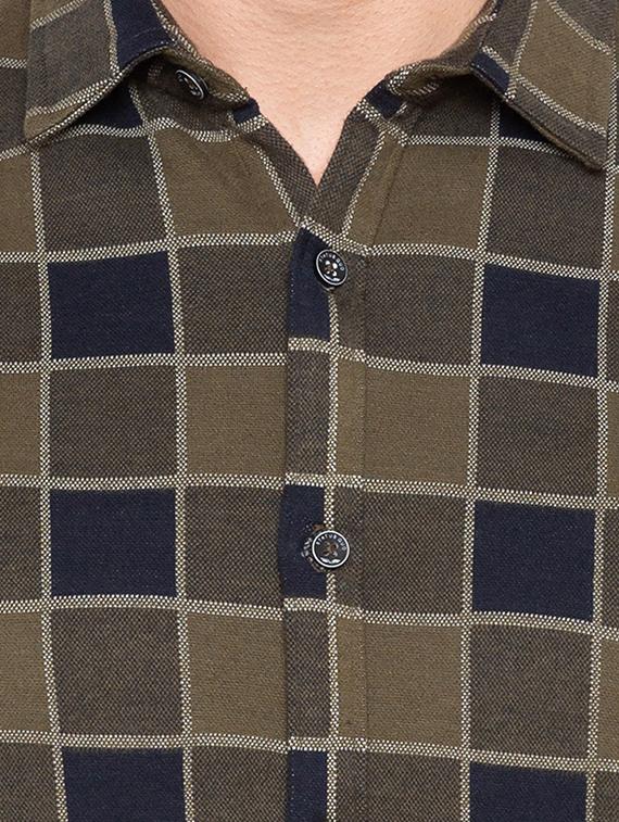 green cotton casual shirt - 15691495 - Zoom Image - 5