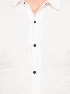 white cotton casual shirt - 15691506 - Standard Image - 5