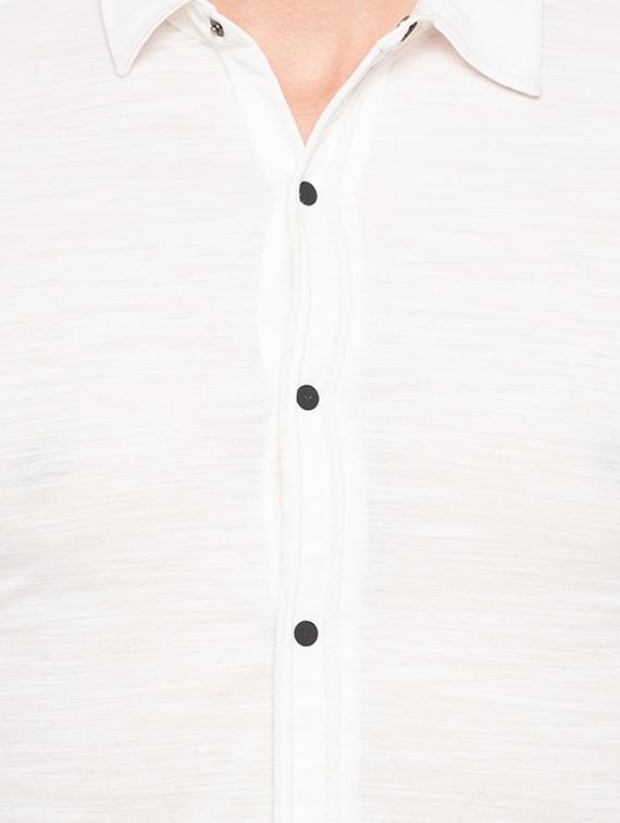 white cotton casual shirt - 15691506 - Zoom Image - 5