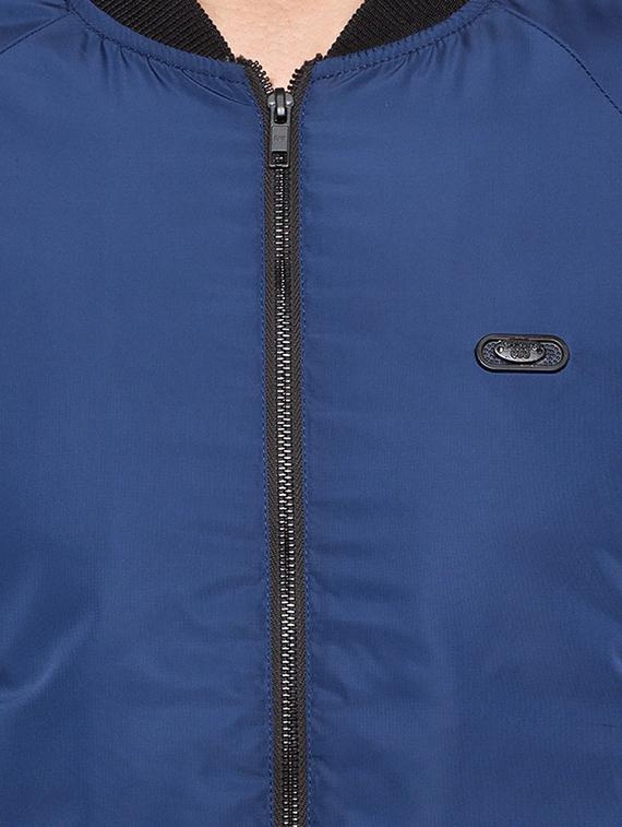 blue polyester blend bomber jacket - 15691509 - Zoom Image - 5
