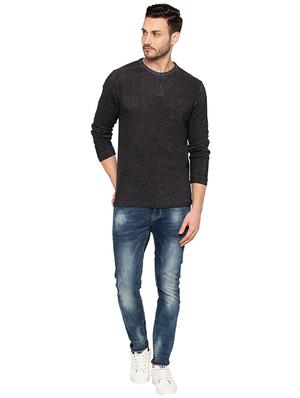 black cotton pullover - 15691525 - Standard Image - 4