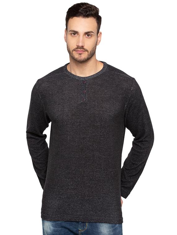 black cotton pullover - 15691525 - Zoom Image - 1