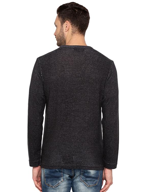 black cotton pullover - 15691525 - Zoom Image - 3
