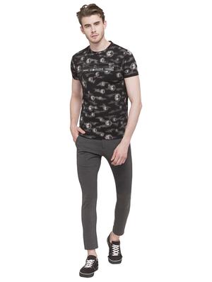 black cotton all over print t-shirt - 15691634 - Standard Image - 4