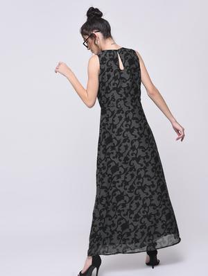keyhole back scroll pattern maxi dress - 15692014 - Standard Image - 2