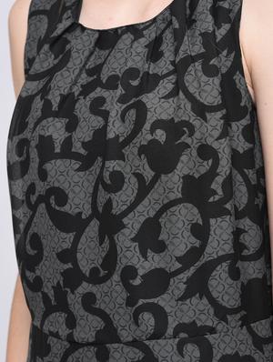 keyhole back scroll pattern maxi dress - 15692014 - Standard Image - 5