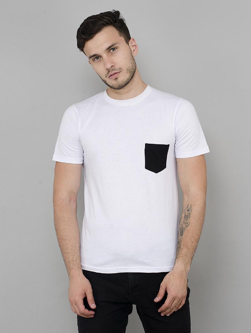 white cotton pocket t-shirt - 15692508 - Zoom Image - 1