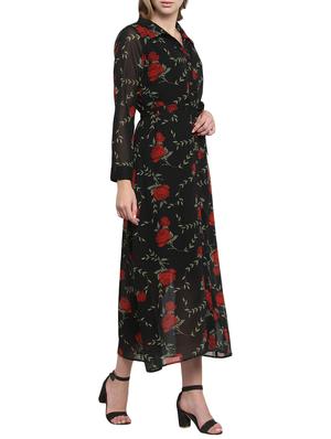 button up floral maxi dress - 15692690 - Standard Image - 2