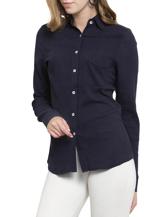 navy blue pocket patch shirt - 15692711 - Zoom Image - 1