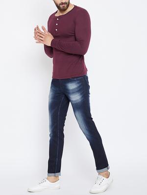 blue denim washed jeans - 15692939 - Standard Image - 4
