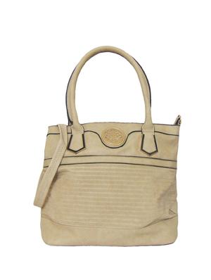 cream leatherette (pu) combo handbag - 15695290 - Standard Image - 4