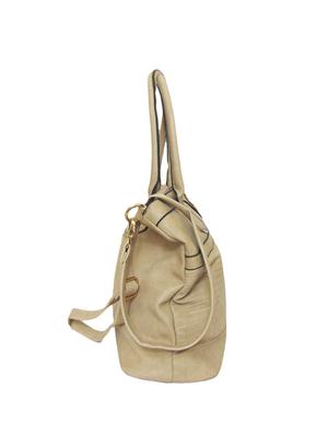 cream leatherette (pu) combo handbag - 15695290 - Standard Image - 5