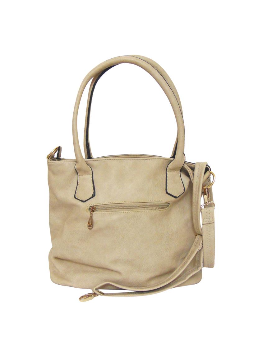 cream leatherette (pu) combo handbag - 15695290 - Zoom Image - 2