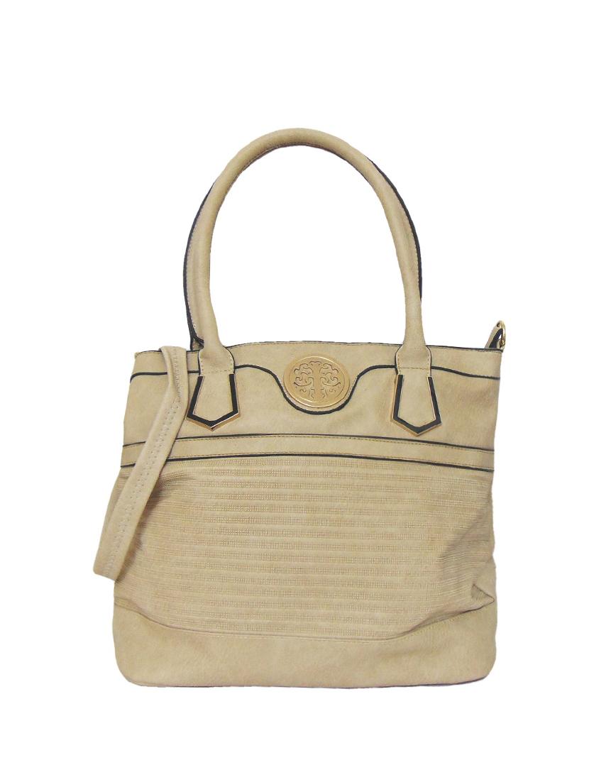 cream leatherette (pu) combo handbag - 15695290 - Zoom Image - 4