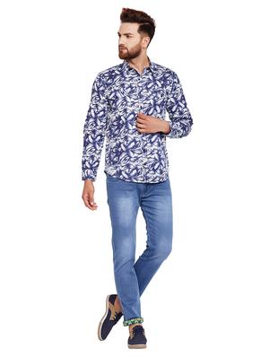 blue cotton casual shirt - 15695529 - Standard Image - 4