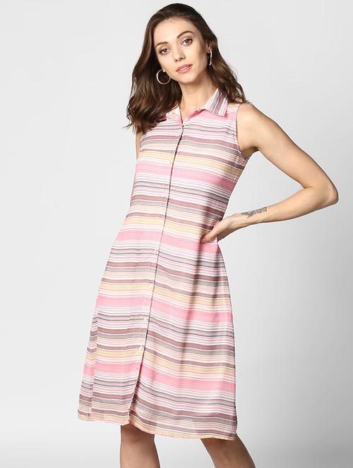striped shirt dress - 15695665 - Standard Image - 1
