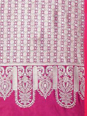 zari floral woven saree with blouse - 15695875 - Standard Image - 4