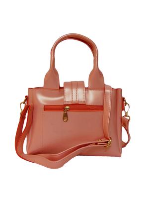 pink leatherette (pu) regular handbag - 15695917 - Standard Image - 2
