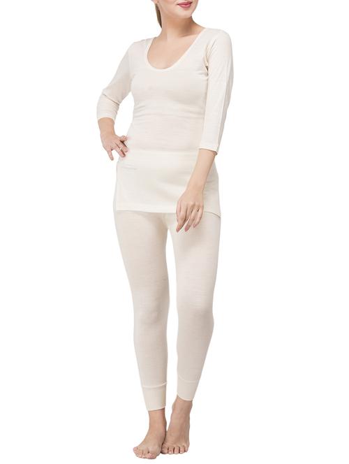 white woolen thermal set - 15696010 - Standard Image - 1